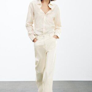 ZARA ZW COLLECTION SHIRT WITH POCKET SIZE M 2183/044/712